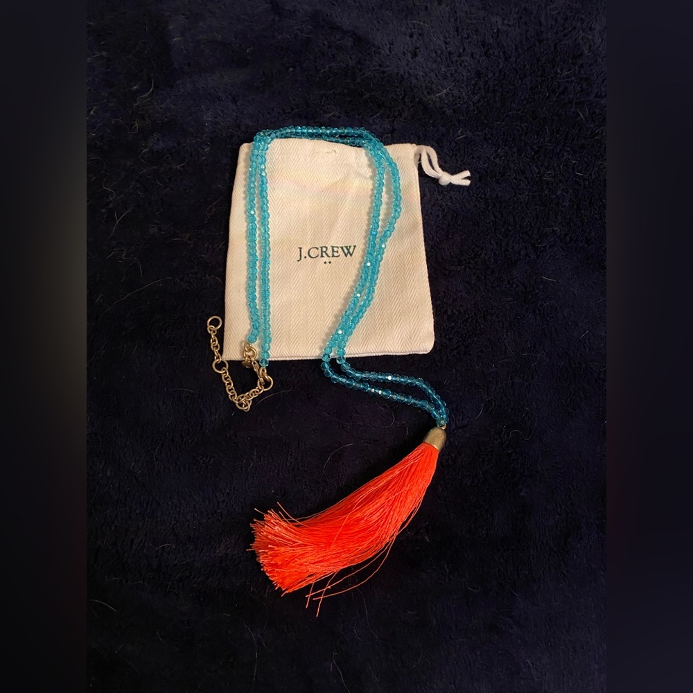 J. Crew Blue and Orange Necklace
